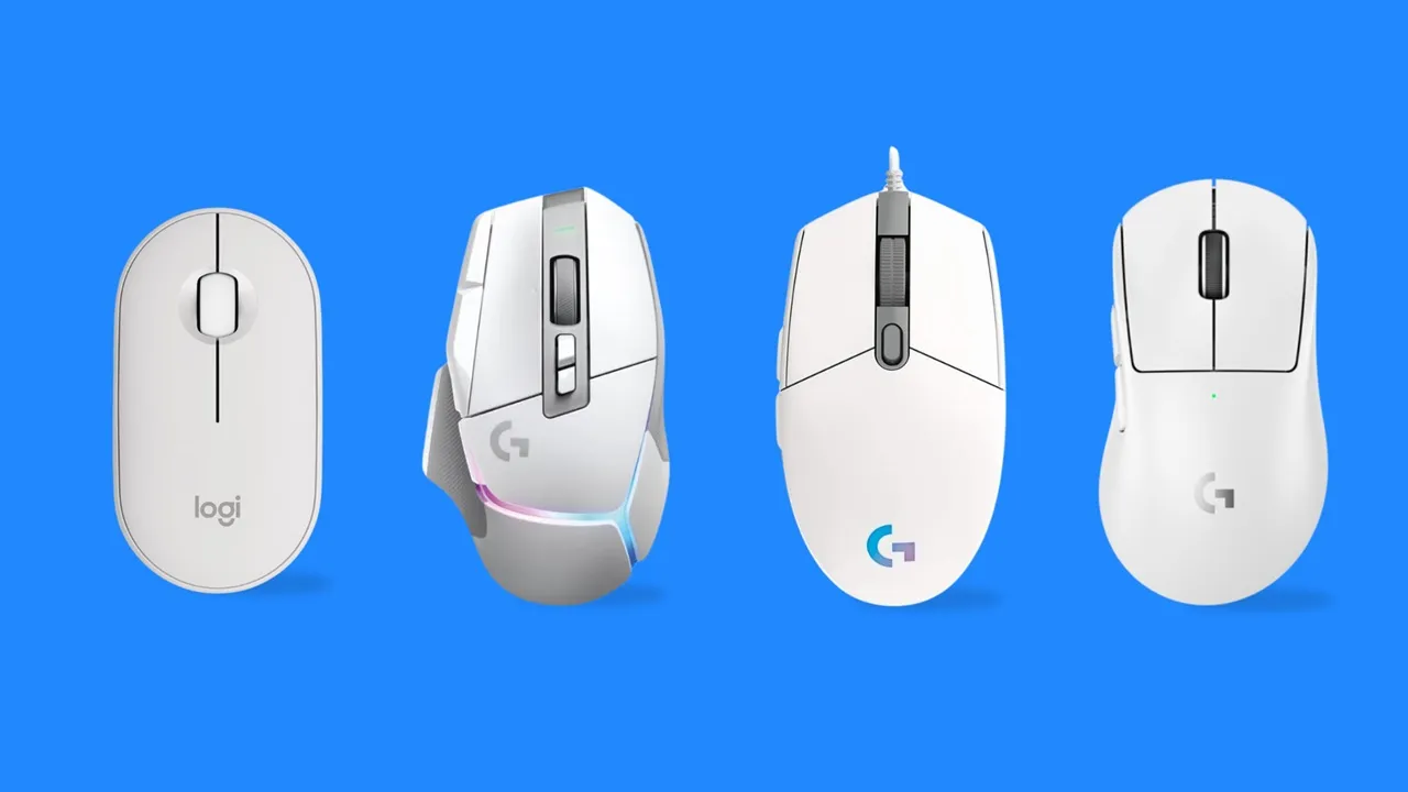 Traga mais estilo pro seu setup com um mouse Logitech branco