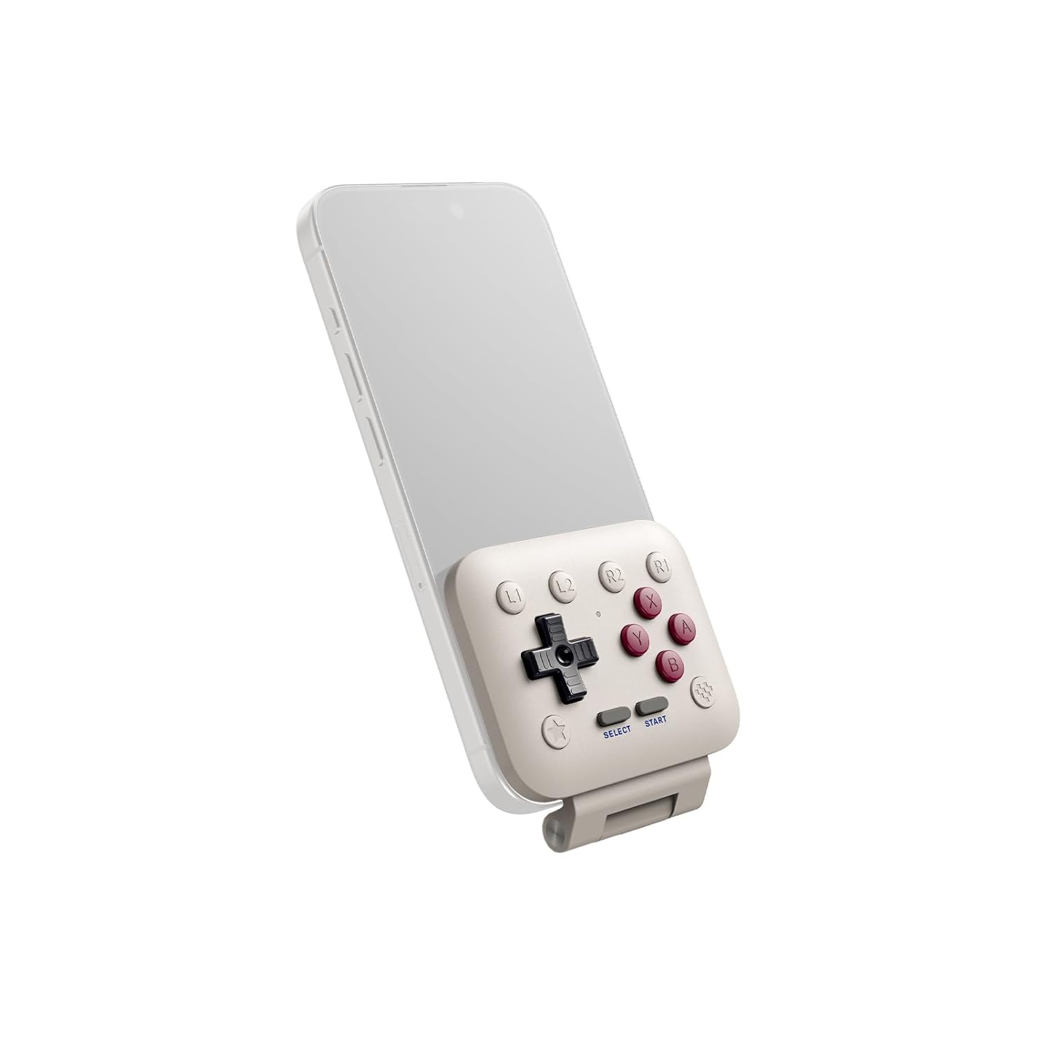 8BitDo FlipPad aberto com celular