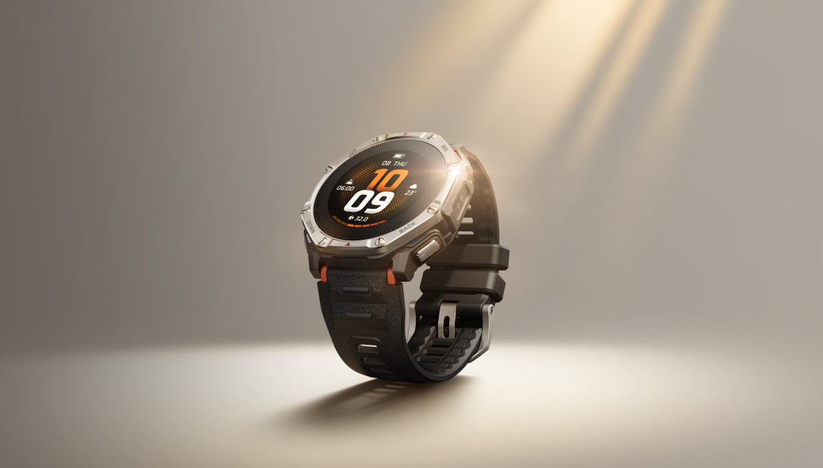 Amazfit T-Rex Dual Solar estreia com recarga solar dos dois lados e até 180 dias de bateria