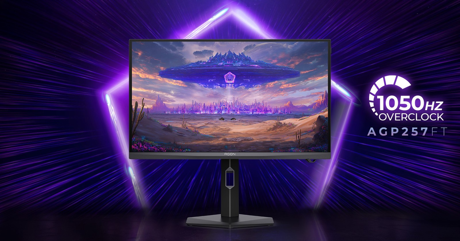 Monitor AOC Agon Pro AGP257FT com o selo de 1.050 Hz overclock