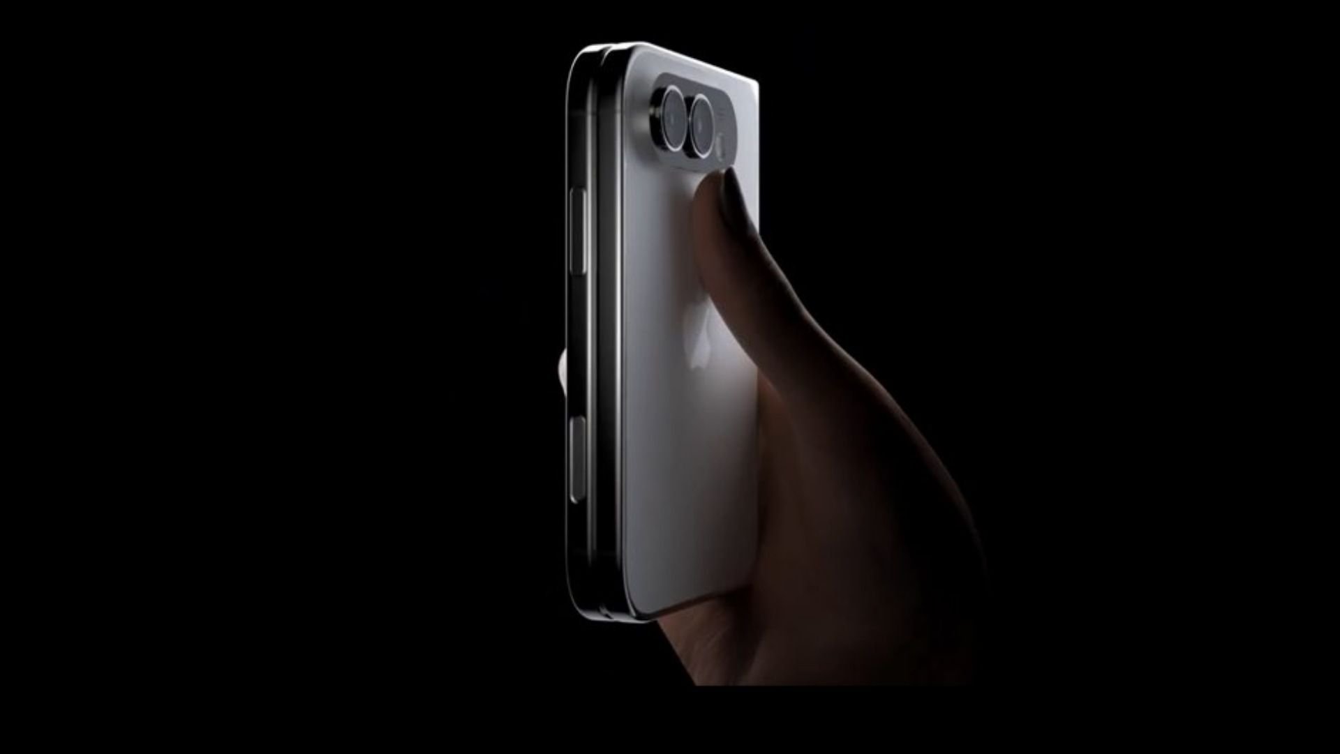 Render especulativo do iPhone Ultra dobrável em conceito de design