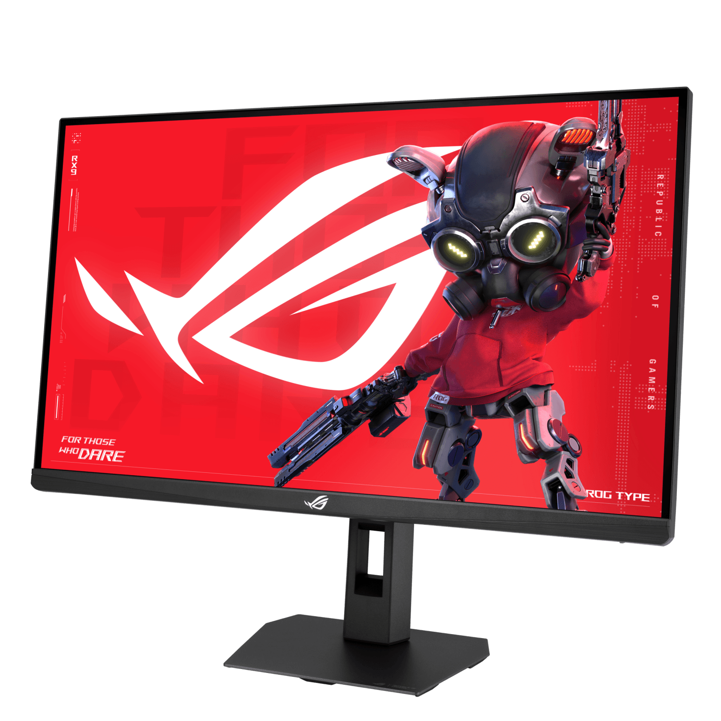 Render oficial de um monitor ROG da ASUS