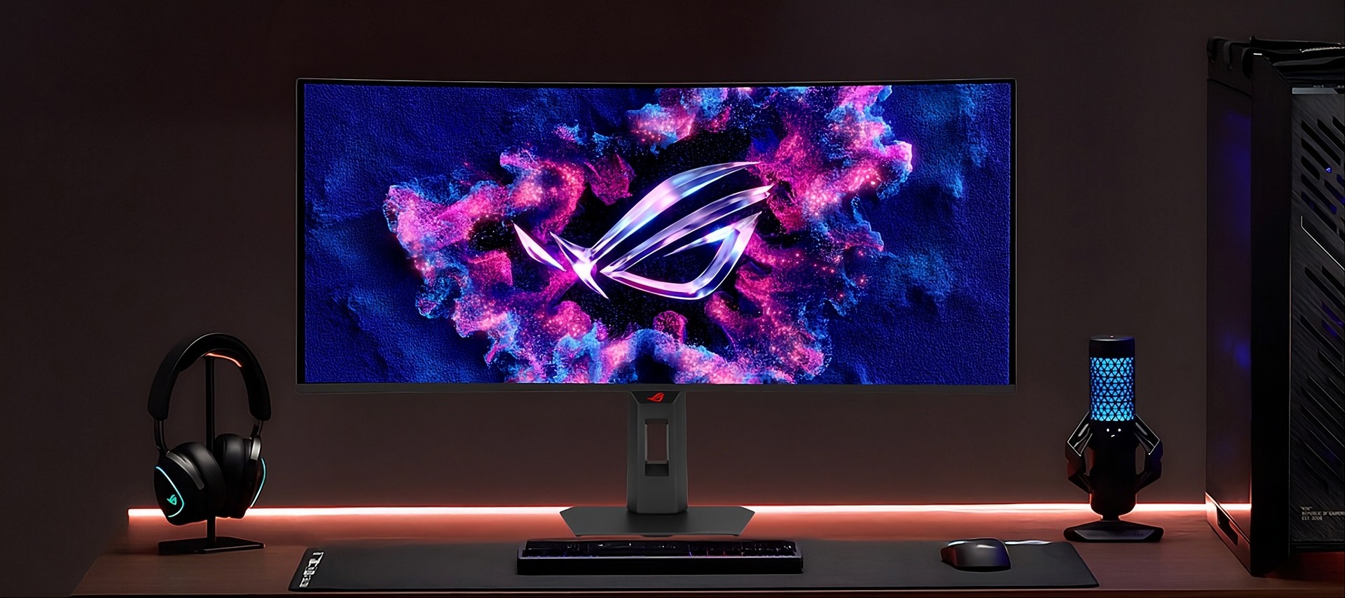 ASUS lidera monitores OLED gamer com 23,1% do mercado e destaca ROG Strix XG34WCDMS no Brasil