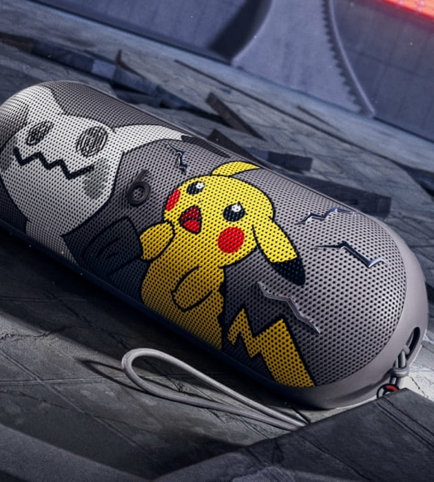 Detalhes das edições Pokémon da caixa Beats Pill