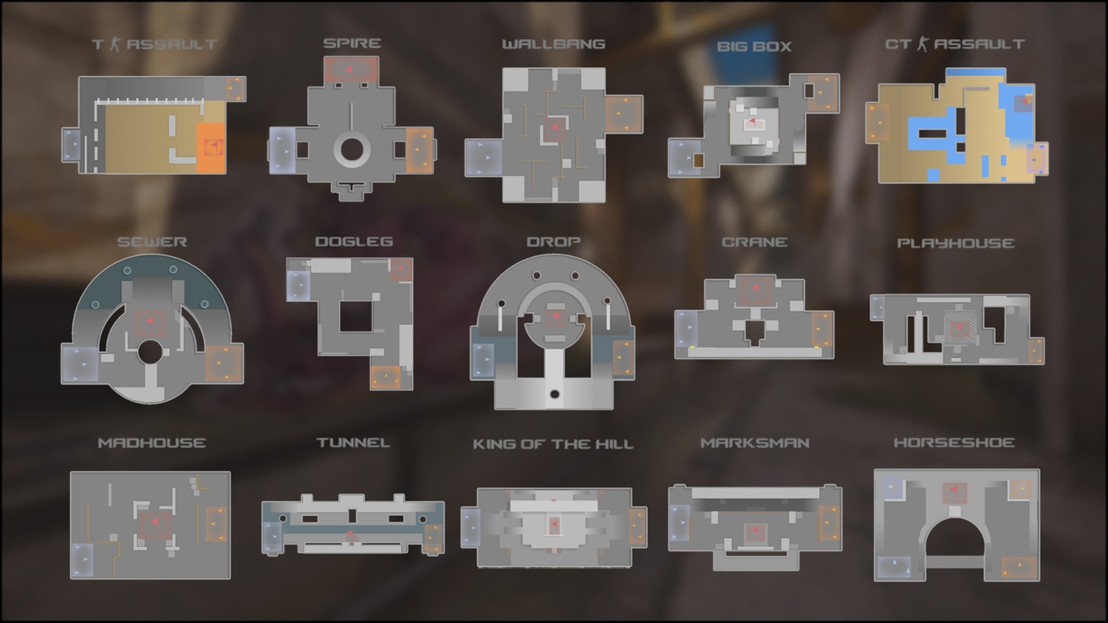 Os mapas do novo modo Rush de Counter-Strike 2