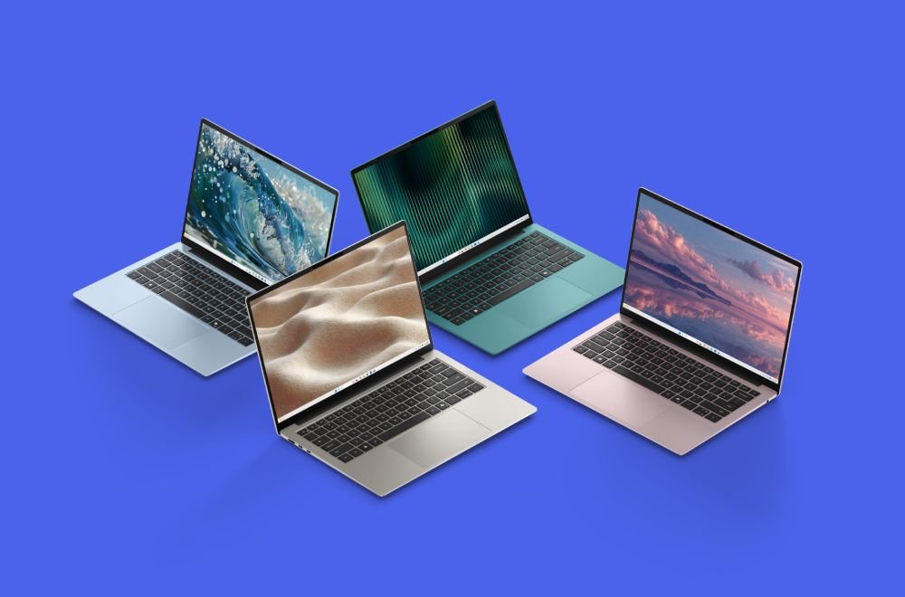 Dell 14S nas quatro opções de cor