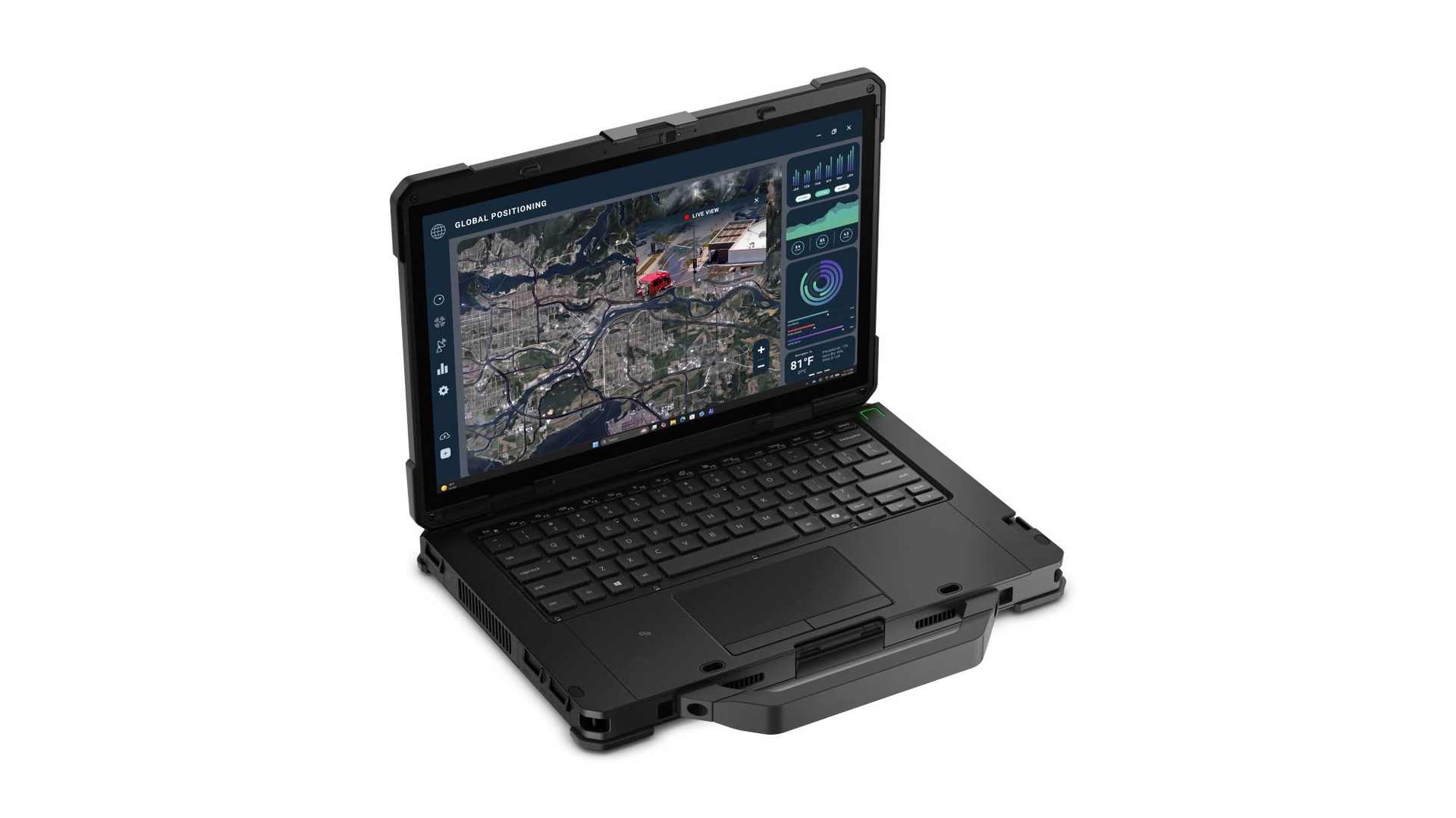 Dell Pro Rugged 13 Extreme aberto