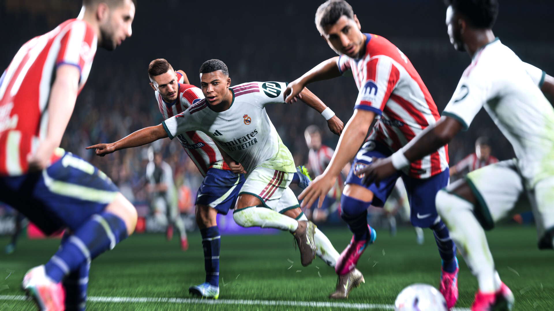 Jogador do Real Madrid dá carrinho em partida do EA Sports FC 27