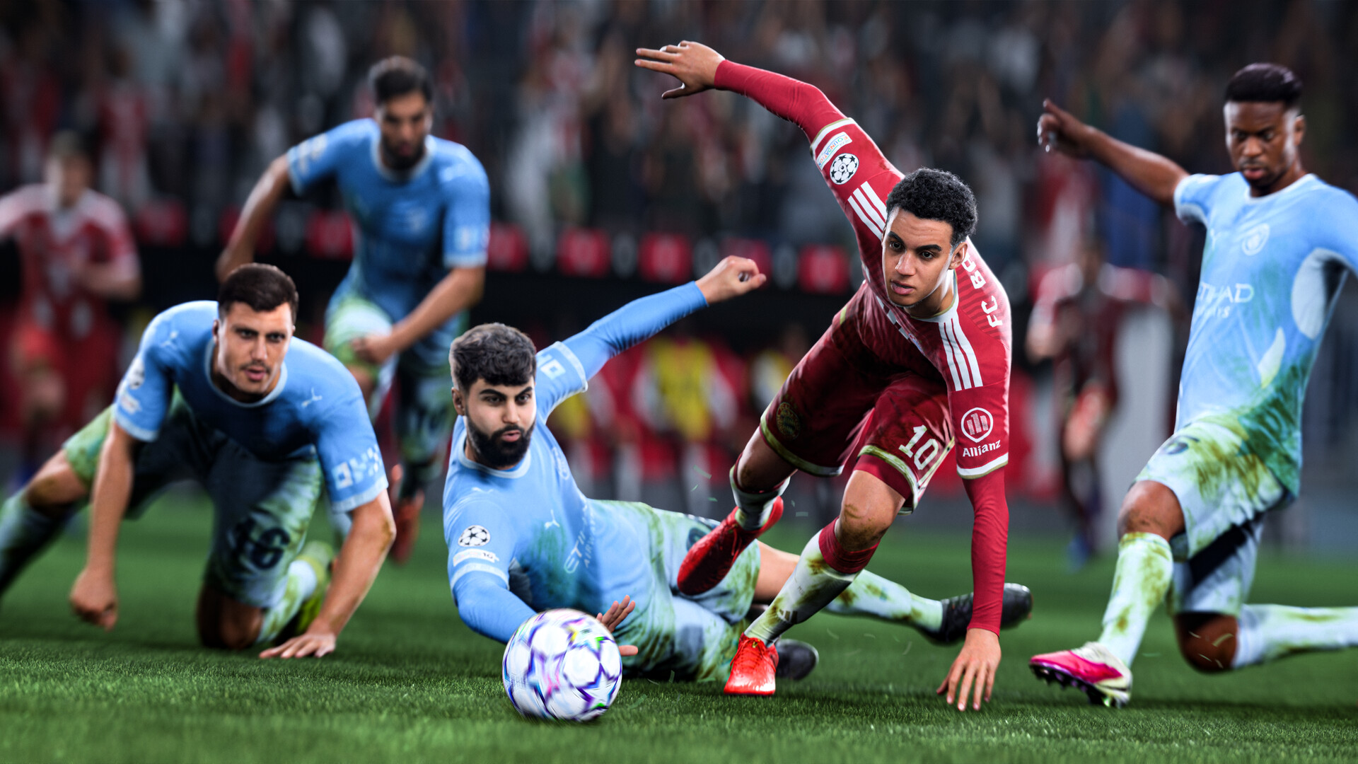 Lance de partida entre Bayern de Munique e Manchester City no EA Sports FC 27