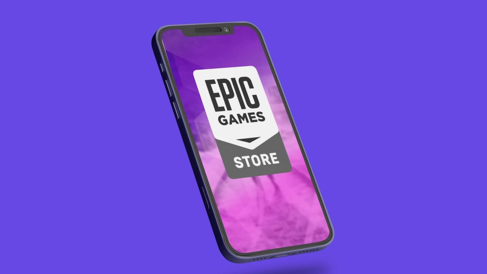 Celular com o logo da Epic Games Store