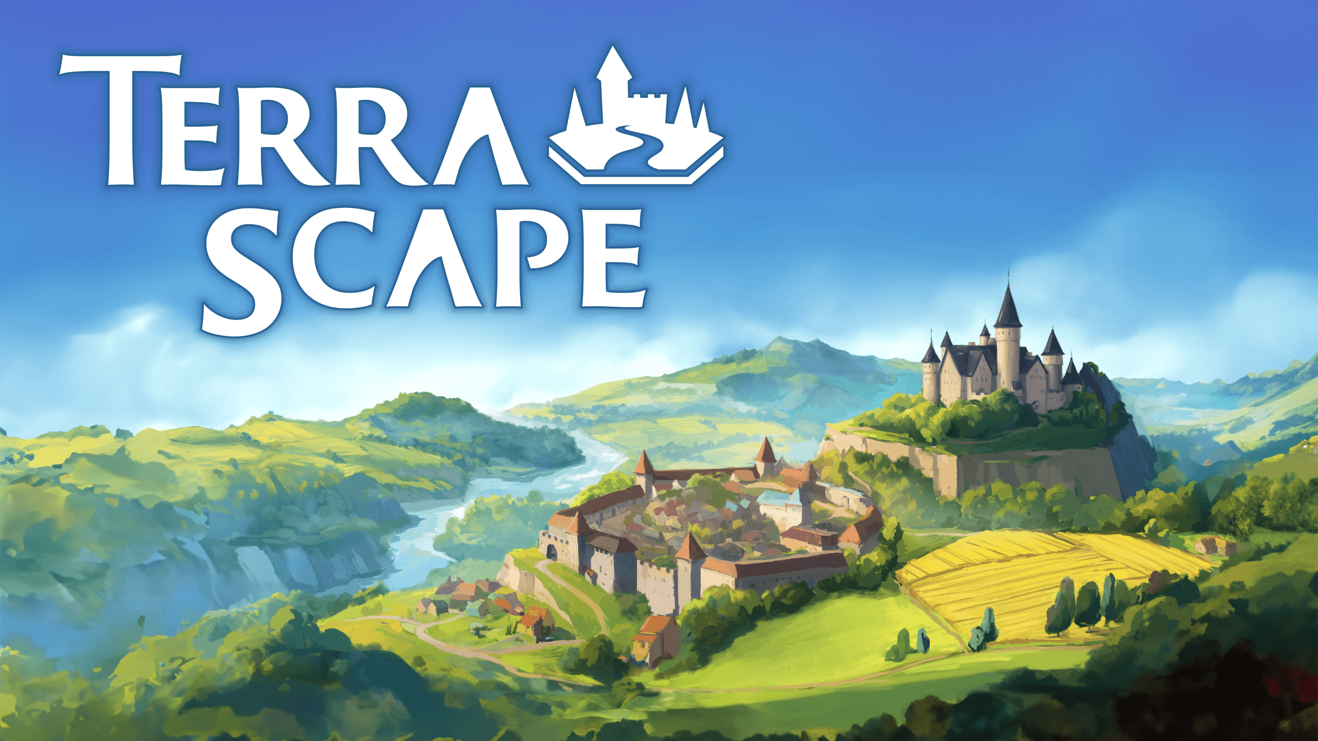 Ilhas e construções de TerraScape em imagem oficial