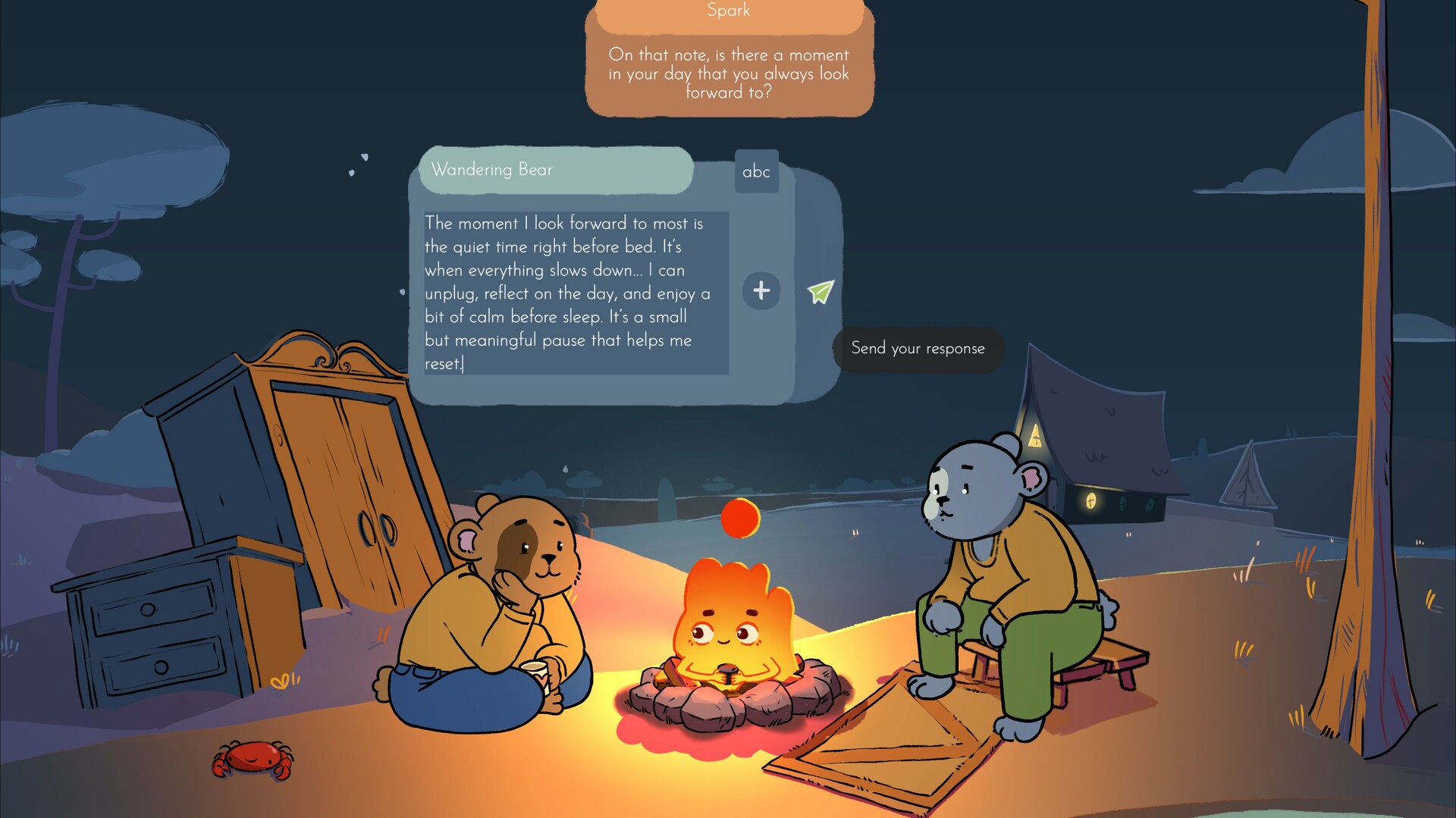 Fireside Feelings está de graça na Steam até 12 de outubro