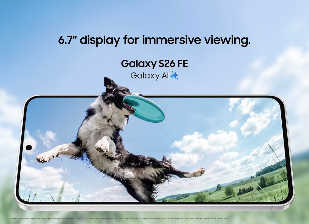 Tela AMOLED Dinâmico 2X de 6,7 polegadas com taxa de 120 Hz