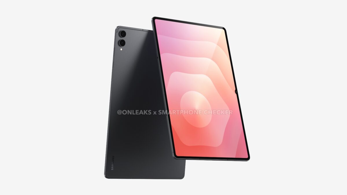 Galaxy Tab S12 Ultra design frontal vazado