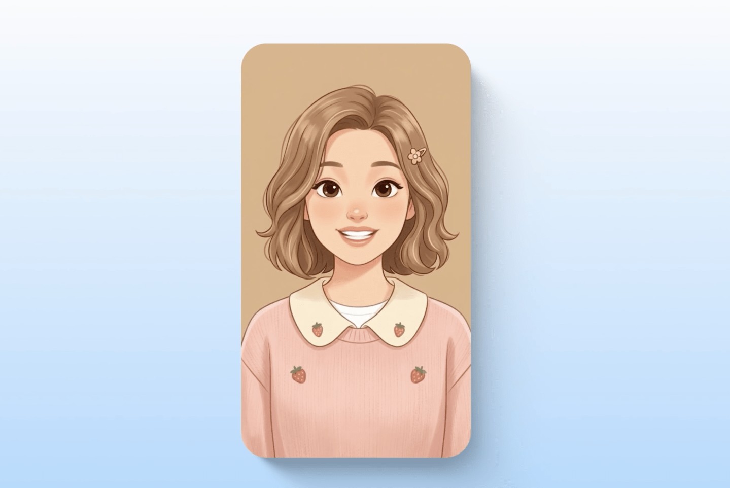 Exemplo de avatar do Gemini Live em tela de celular
