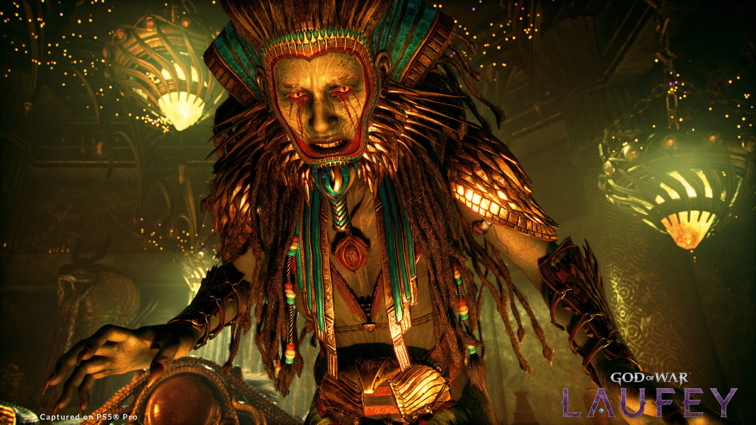 Faye enfrenta criatura em cena de God of War Laufey
