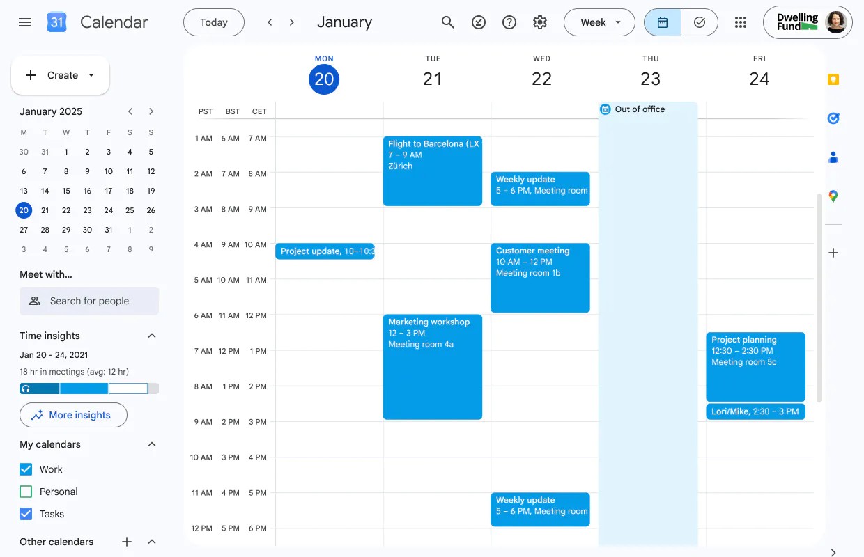 Google Agenda passa a mostrar três fusos horários ao mesmo tempo