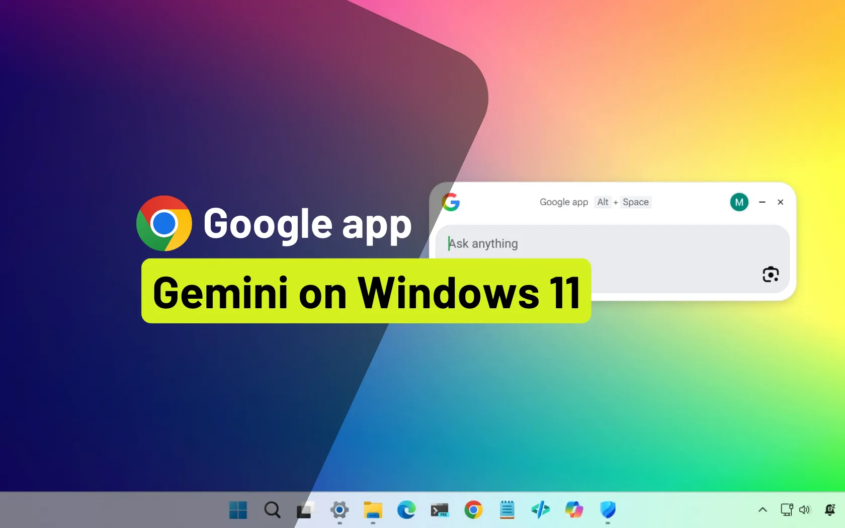 Google lança app de desktop com Gemini e busca de arquivos no Windows 11