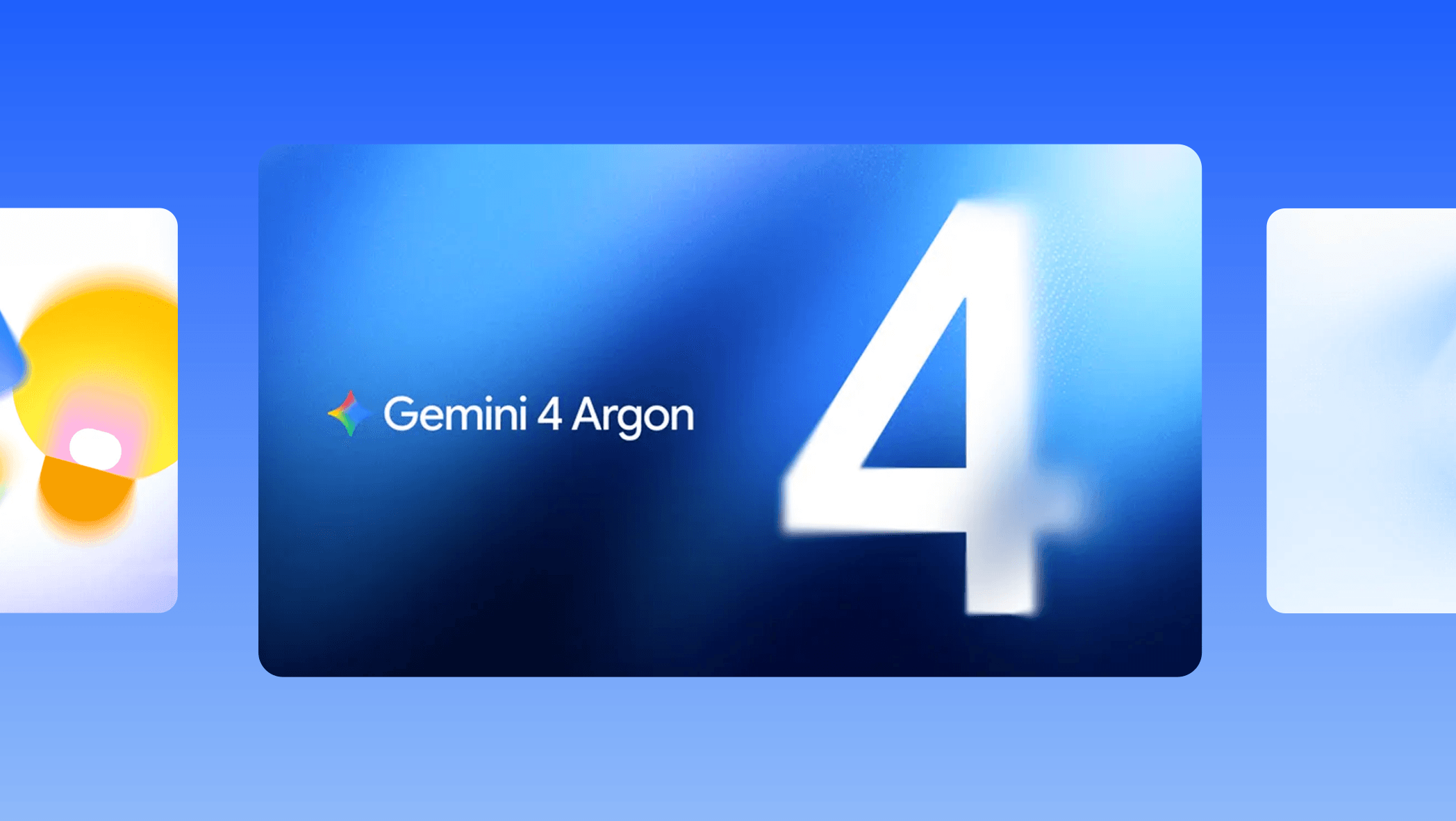 Arte do Gemini 4 Argon, modelo apresentado pelo Google no fim de setembro