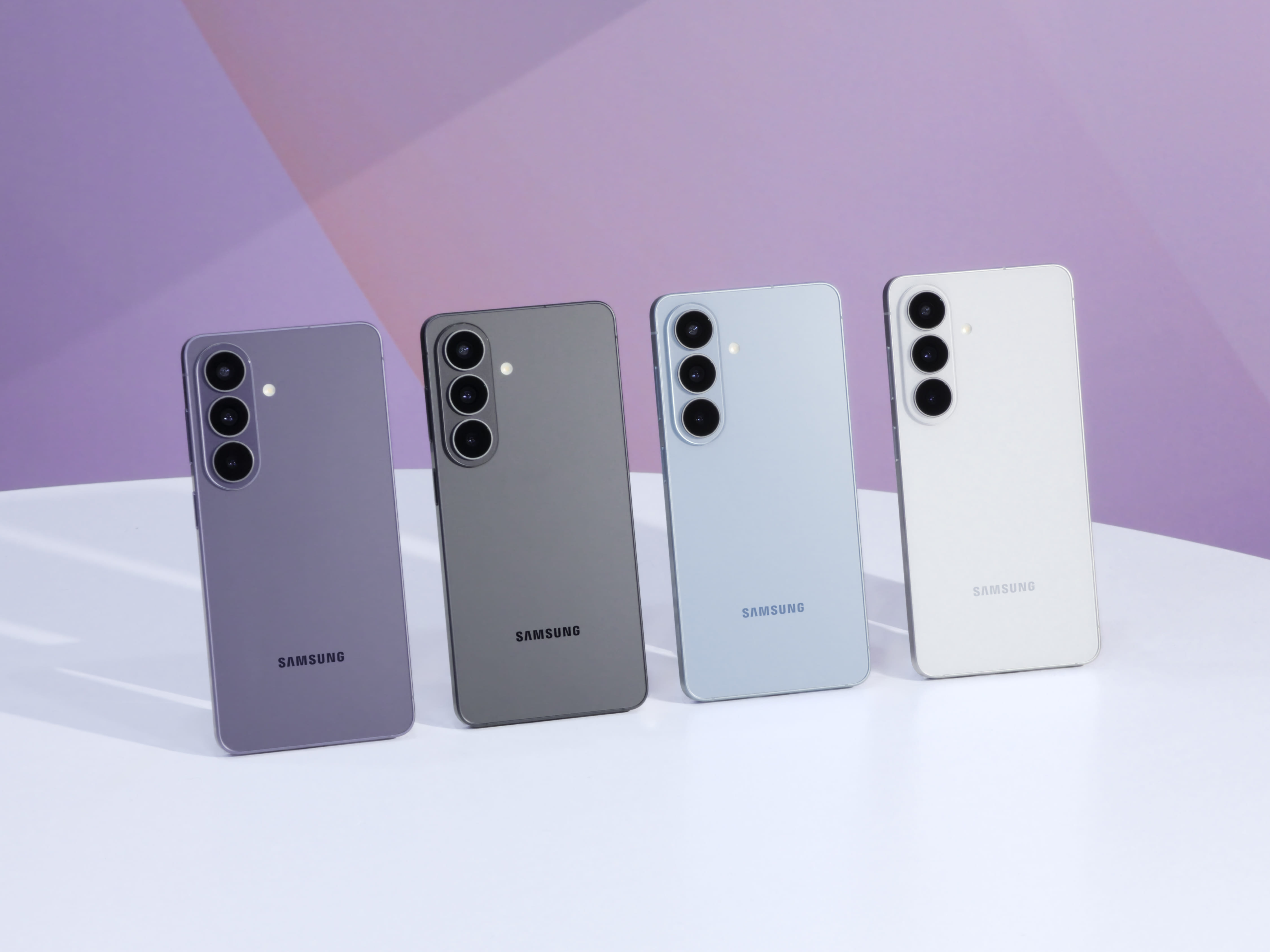 Linha Galaxy S26 em quatro cores