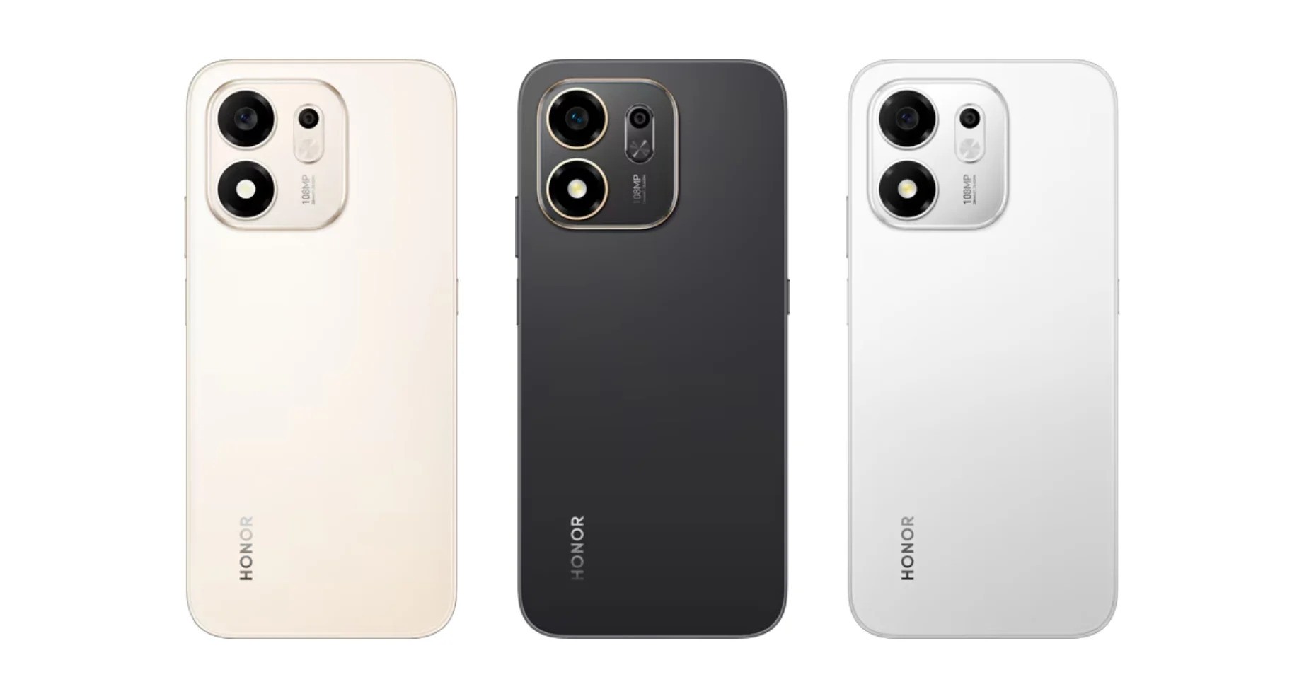 Renderizações oficiais do Honor 600 Elite 5G nas cores Desert Gold, Velvet Black e Meteor Silver