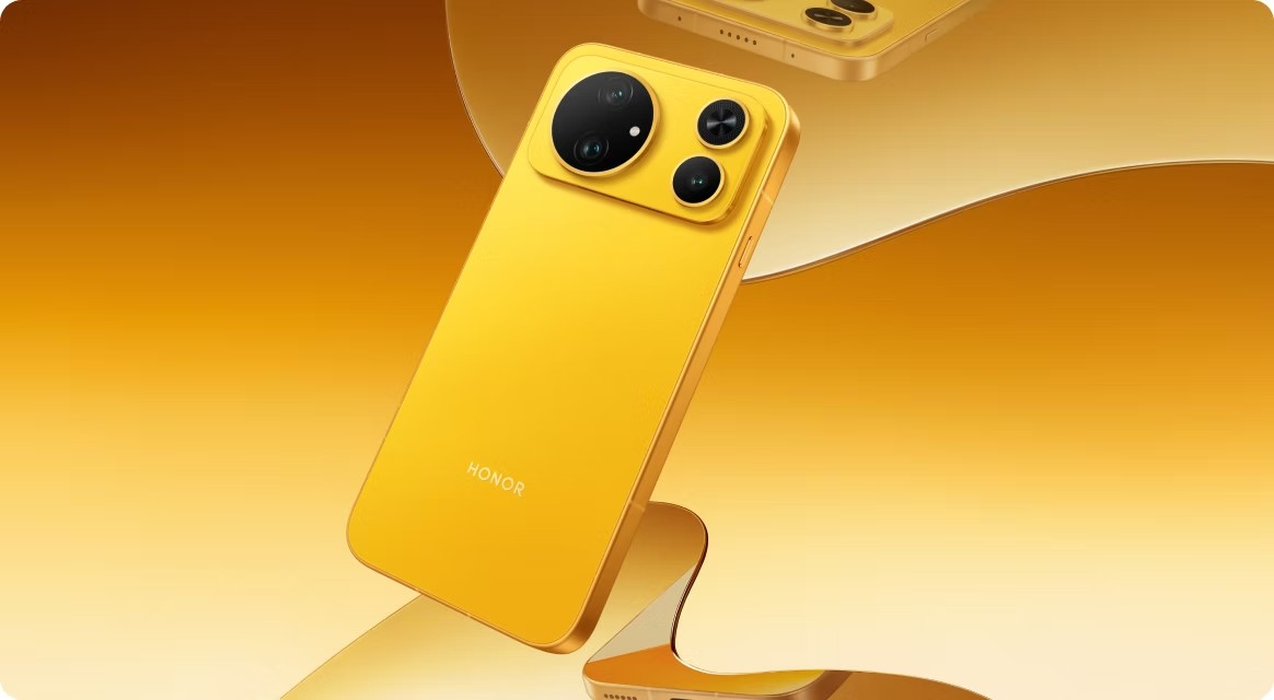 Honor Magic 9 Super Edition na cor amarela