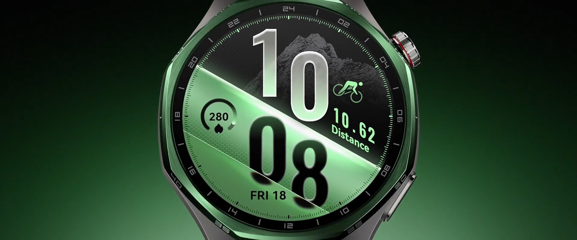 Huawei Watch GT 7 Pro com pulseira verde