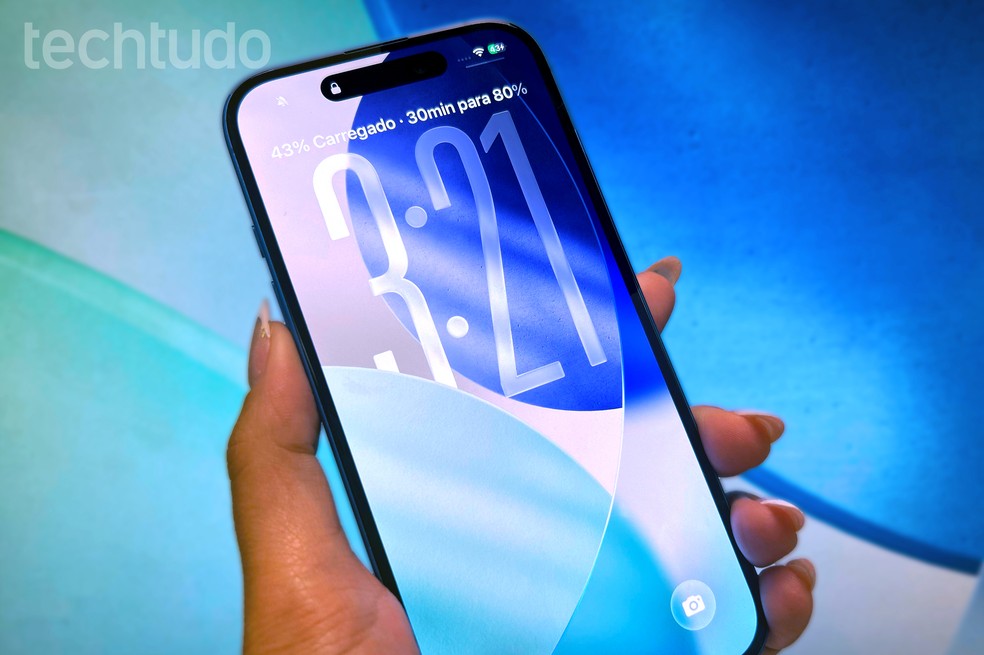 iOS com tela de atualização de software