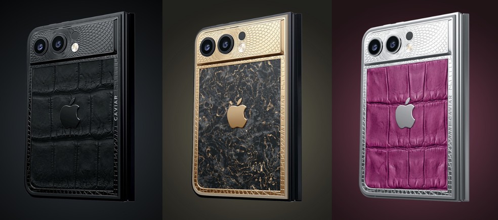 iPhone Ultra dobrável ganha versão de luxo da Caviar que pode custar R$ 100 mil