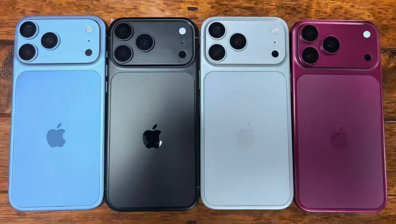 Supostas cores do iPhone 18 Pro