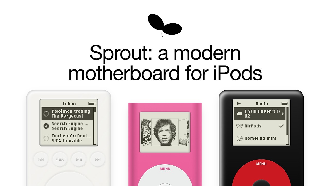 Placa Sprout dá Bluetooth, Wi-Fi, USB-C e até Spotify a iPods de 20 anos atrás
