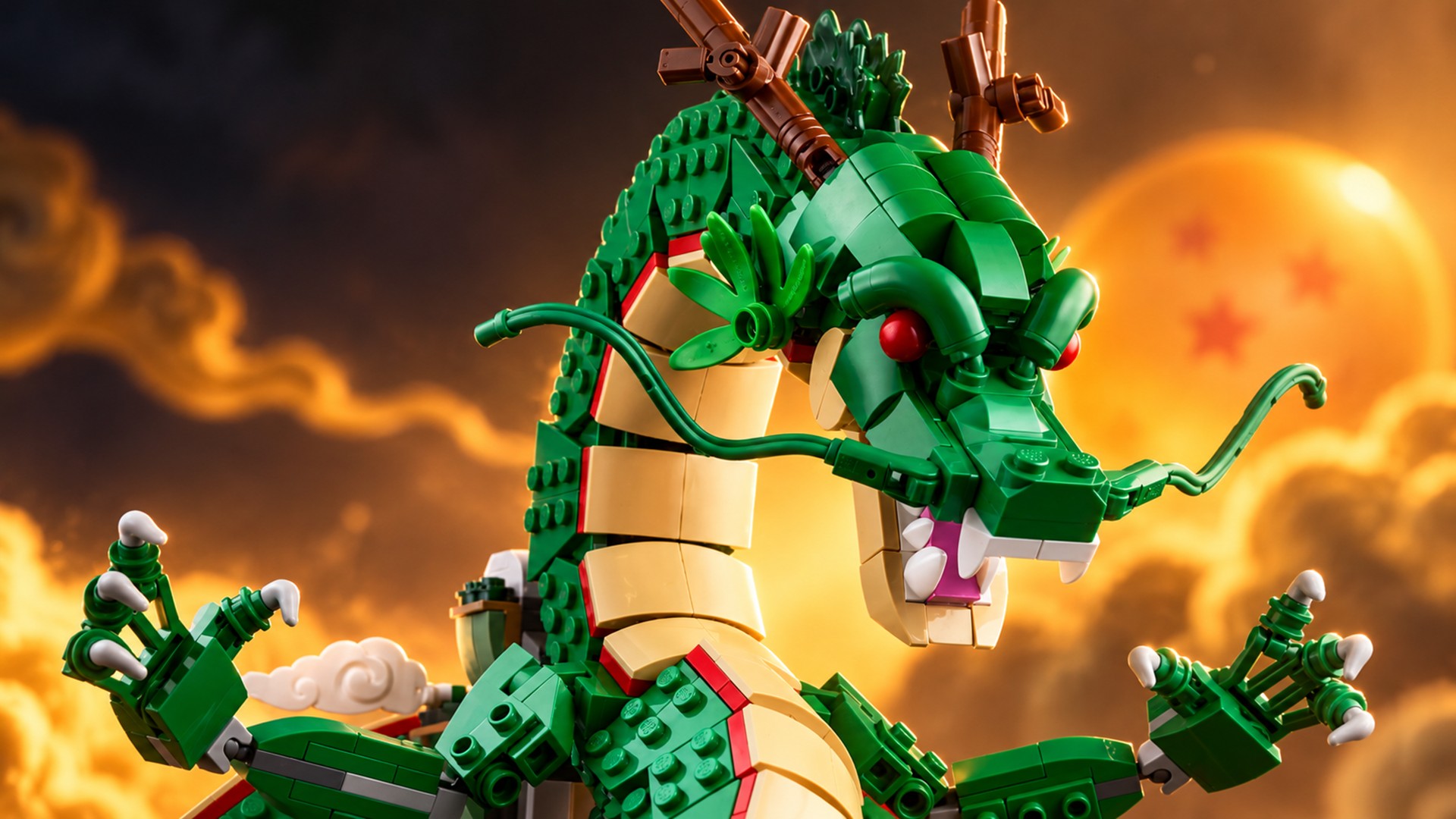 LEGO Dragon Ball: primeiro conjunto oficial traz Shenlong com 1.764 peças e Goku criança