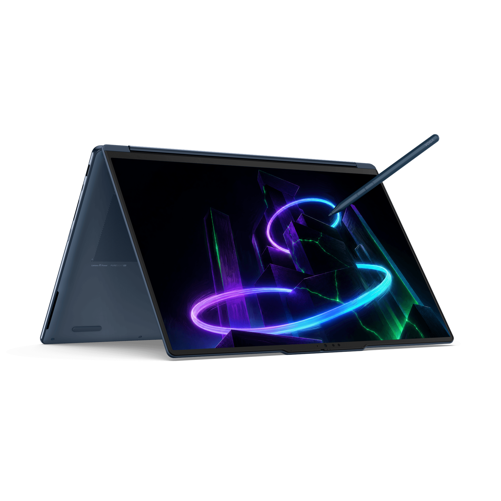 Lenovo Yoga 9n 2-in-1 em modo tenda