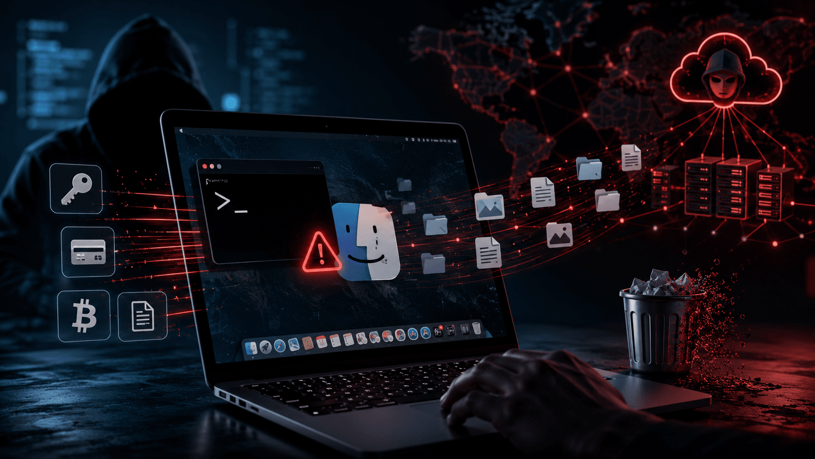 MacSync Stealer: vírus para Mac rouba senhas, cripto e dados corporativos em segundos