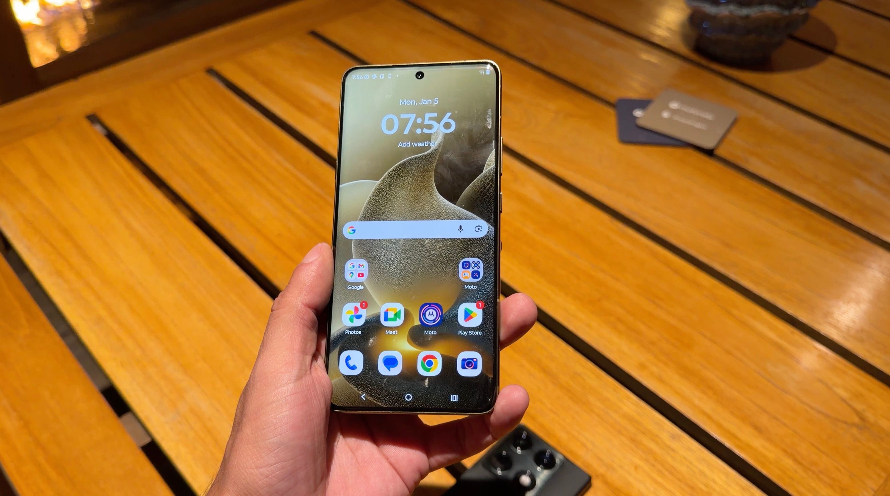 Motorola Signature com a tela ligada