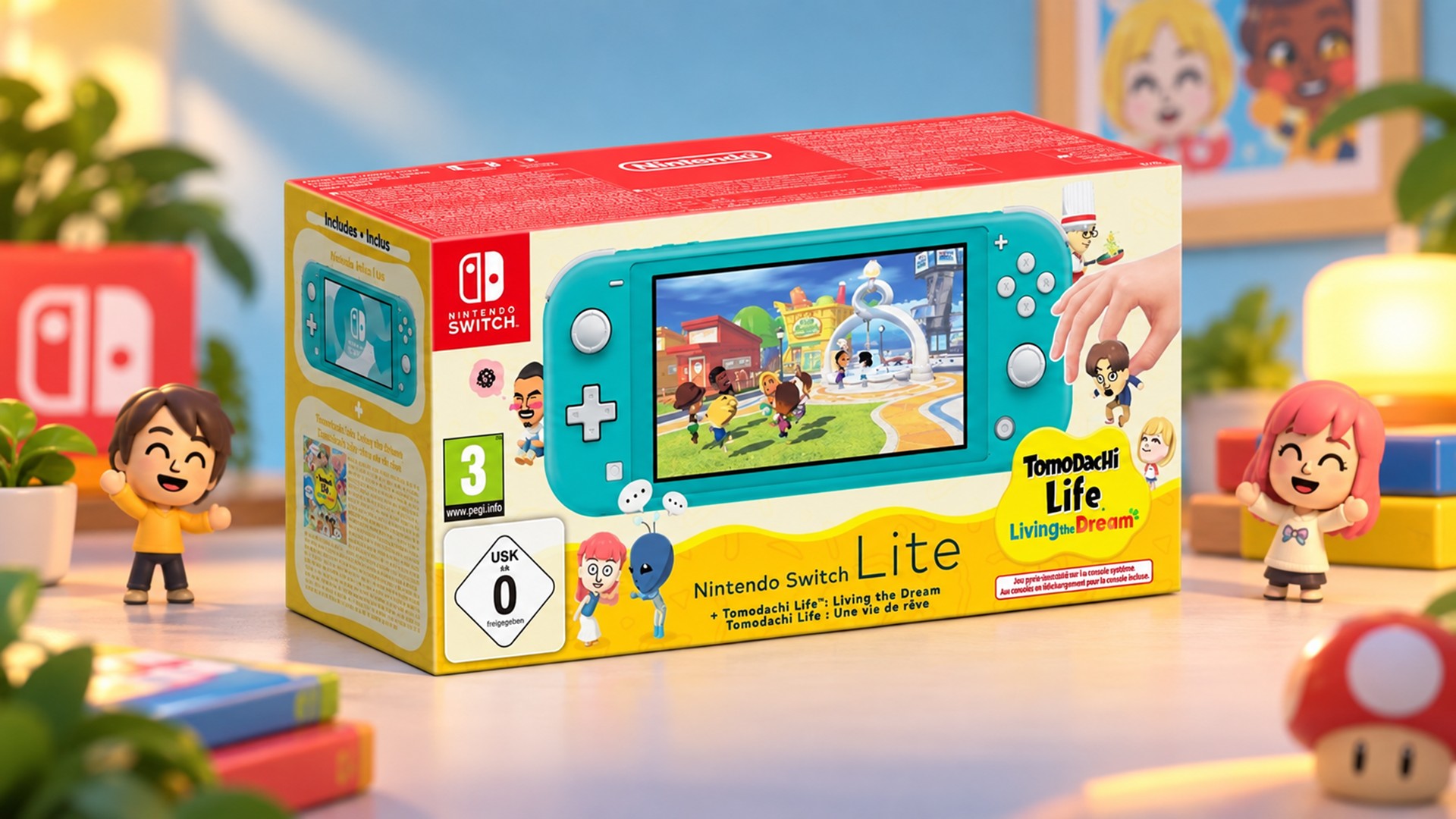 Nintendo lança pacote do Switch Lite com Tomodachi Life, mas só na Europa