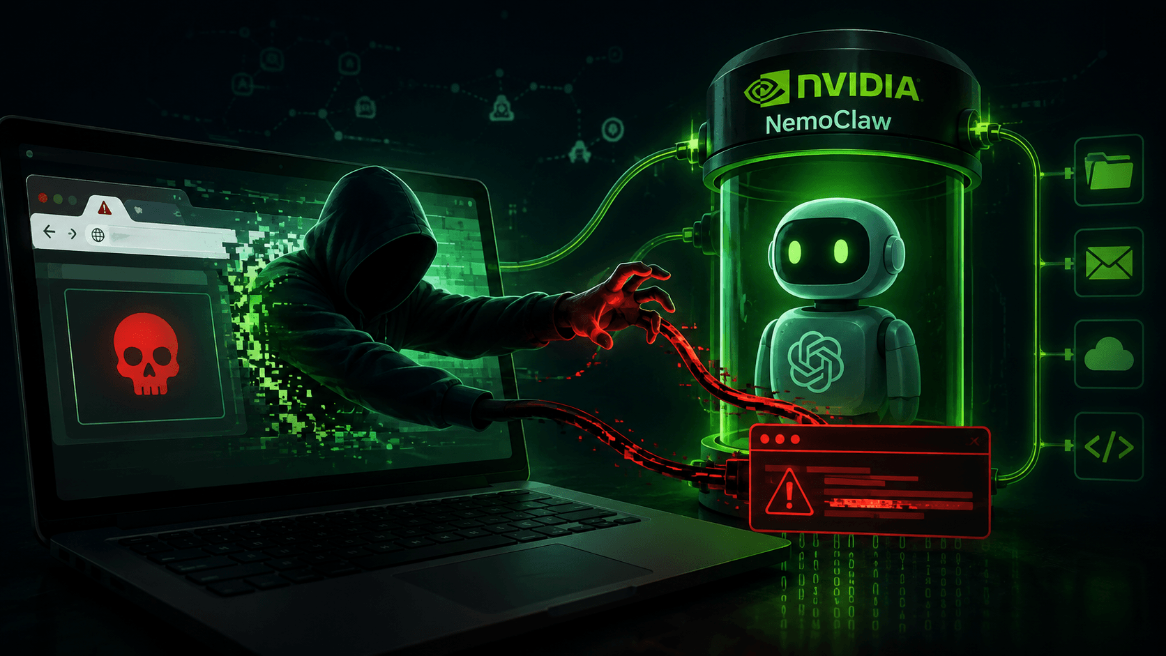 Falha no NVIDIA NemoClaw deixa agente de IA local exposto a invasores