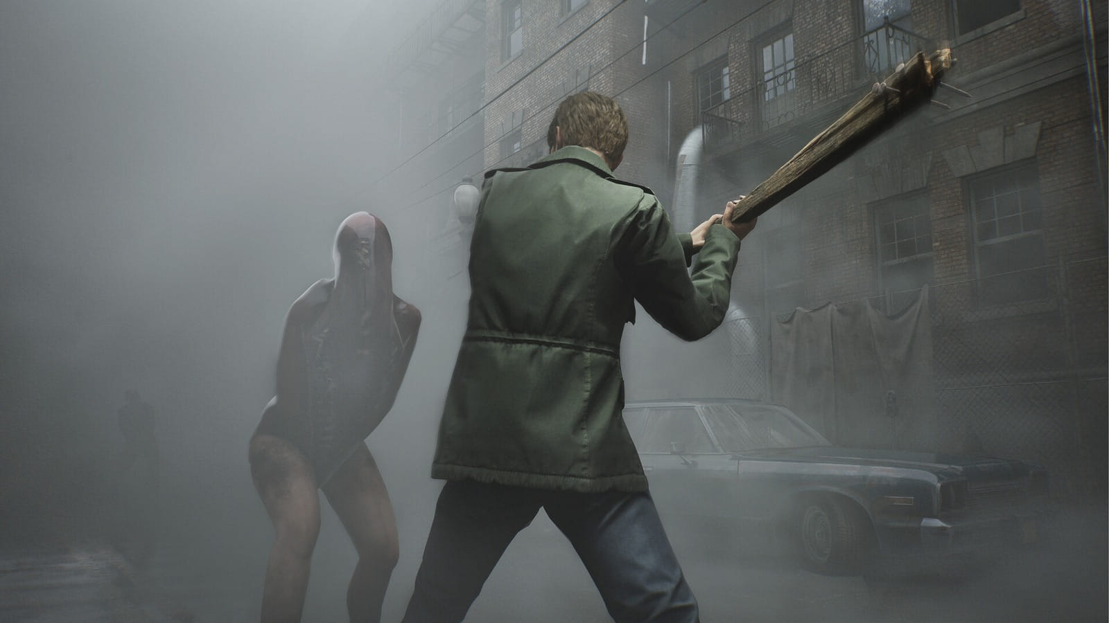 James Sunderland enfrenta uma criatura no remake de Silent Hill 2