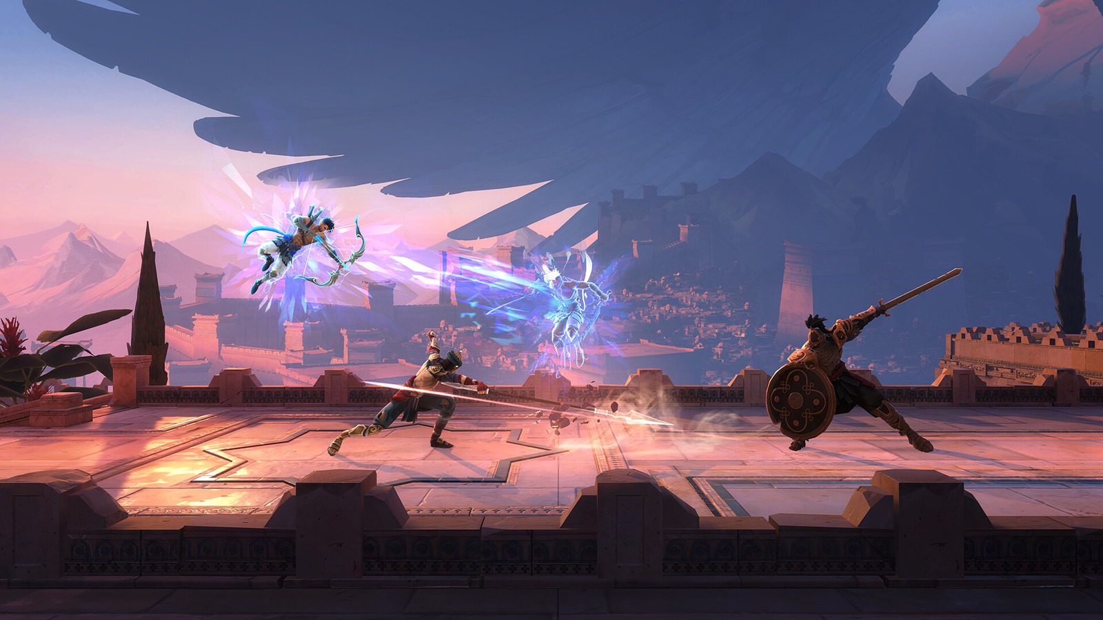 Sargon em combate em Prince of Persia: The Lost Crown