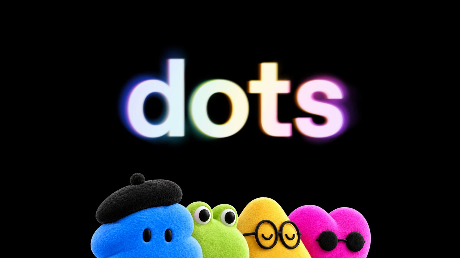 Logo dos Dots, com os mascotes coloridos do agente da OpenAI