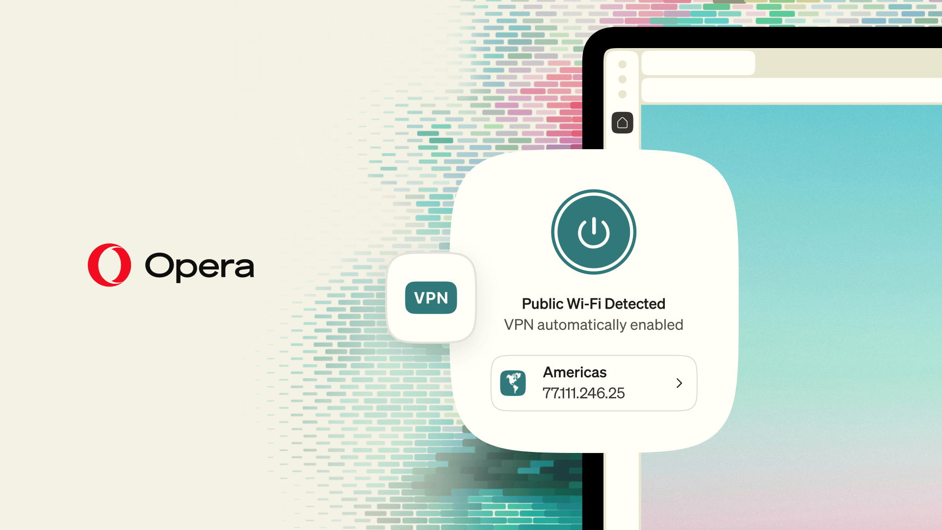 VPN grátis do Opera agora liga sozinha quando você entra em Wi-Fi público