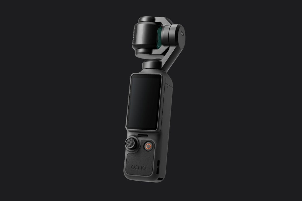 Câmera de bolso com gimbal no estilo DJI Osmo Pocket