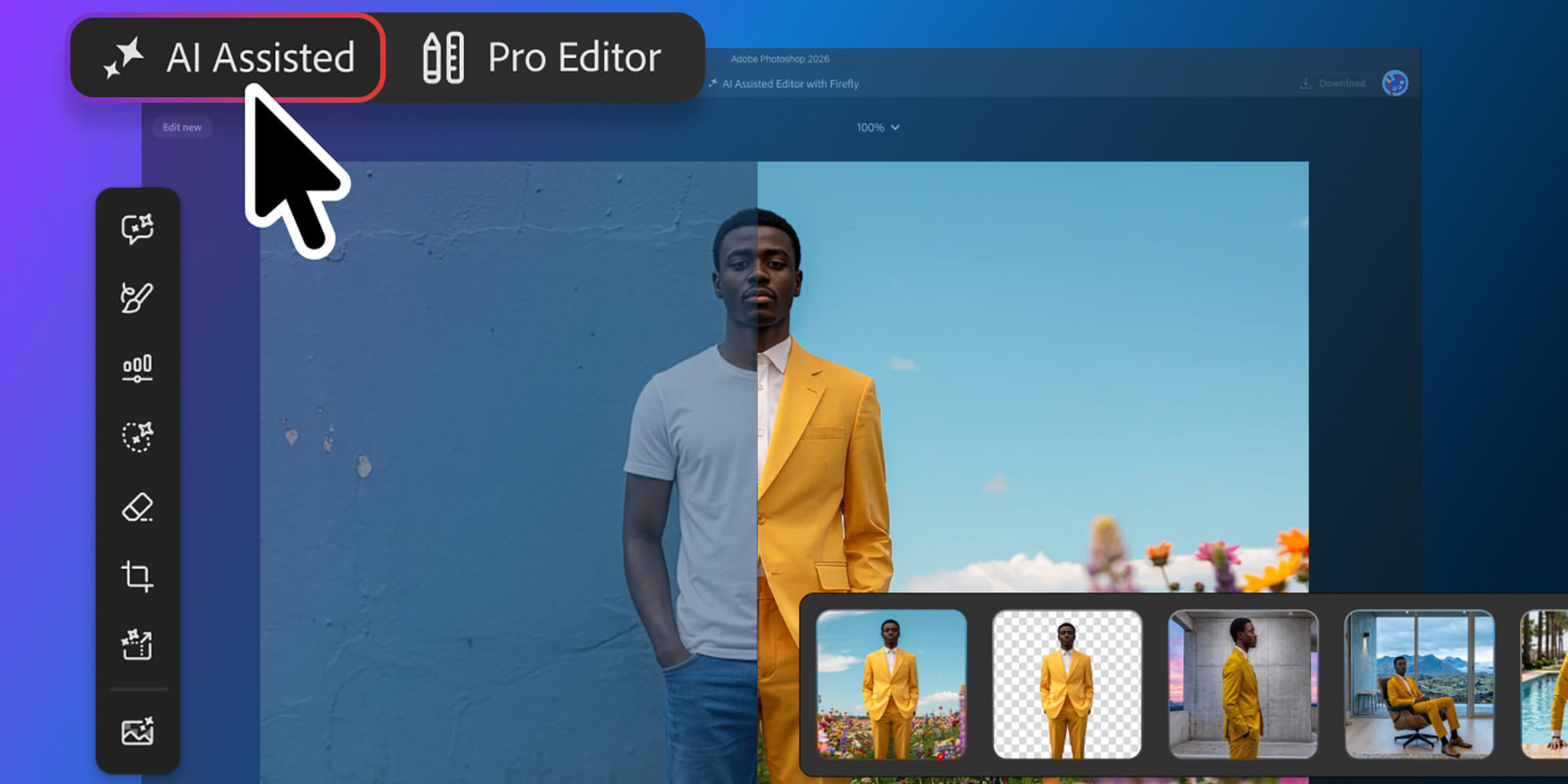 Photoshop ganha modo de edição por IA em que você descreve o resultado em vez de usar as ferramentas
