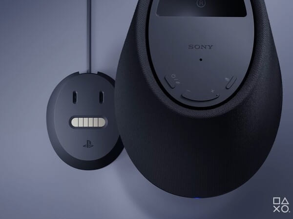 Controles no topo e dock de recarga das Pulse Elevate