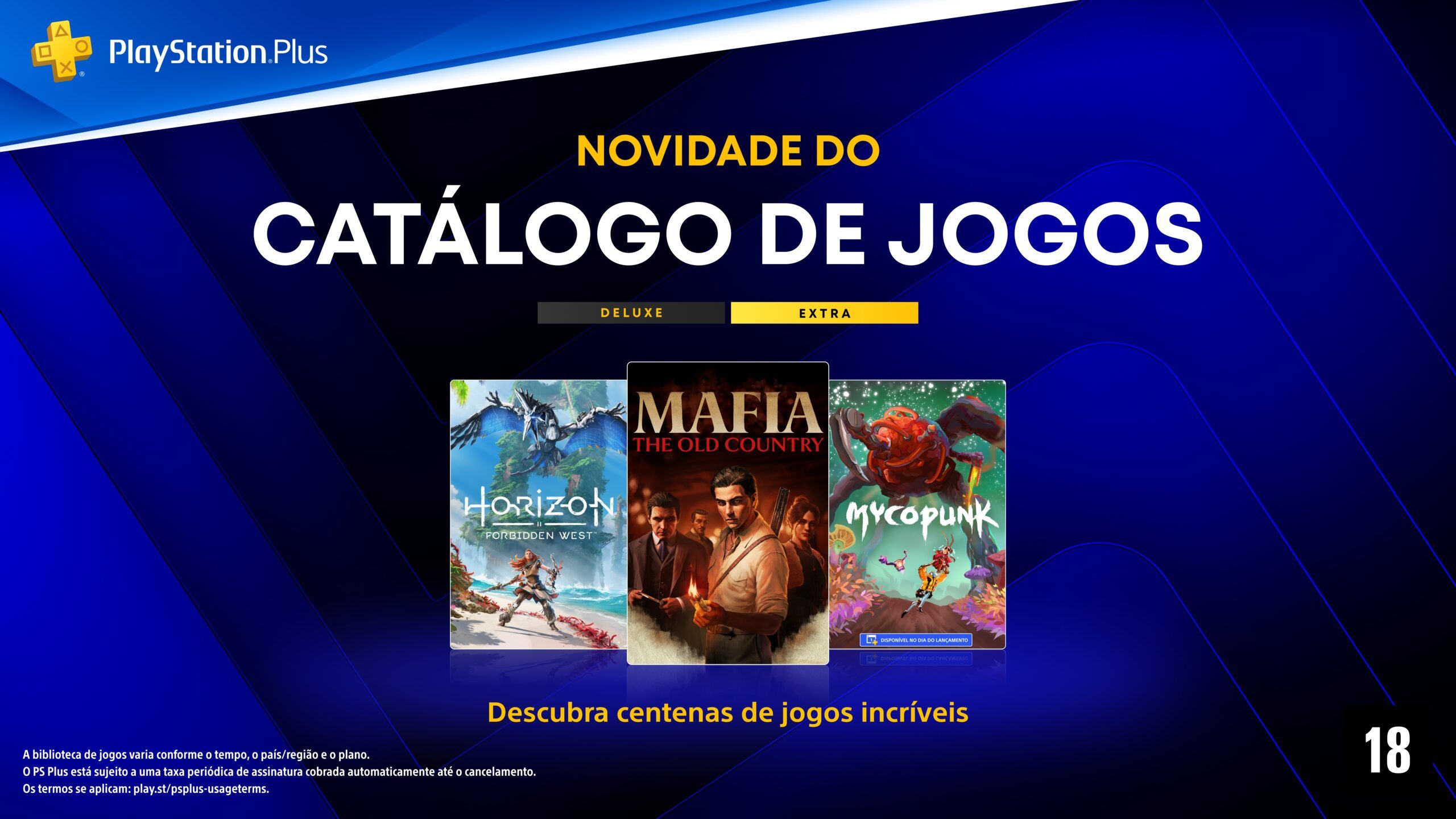 PS Plus Extra e Deluxe de outubro: Mafia: The Old Country, Horizon Forbidden West e Dino Crisis 2
