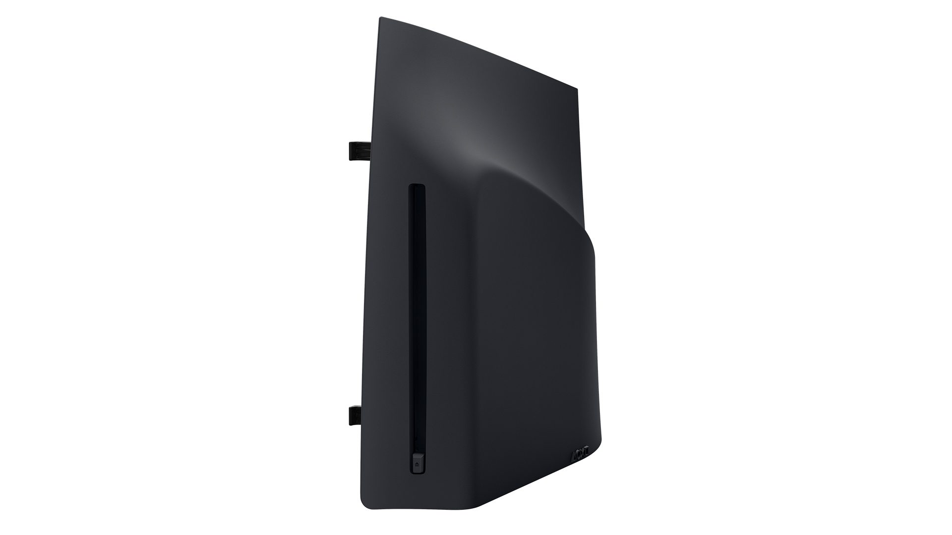 Leitor de discos preto anunciado separadamente para o PS5, em imagem da Sony