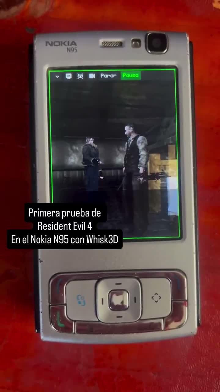 Outro momento do teste de Resident Evil 4 no Whisk3D, extraído do vídeo do desenvolvedor