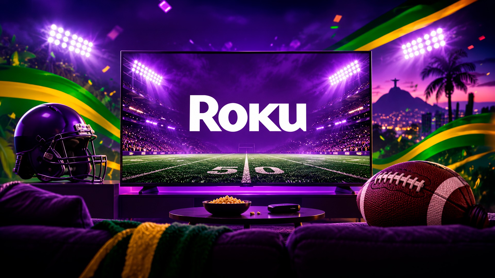 Roku leva a Área NFL ao Brasil com jogos ao vivo e canal 24 horas da liga de graça