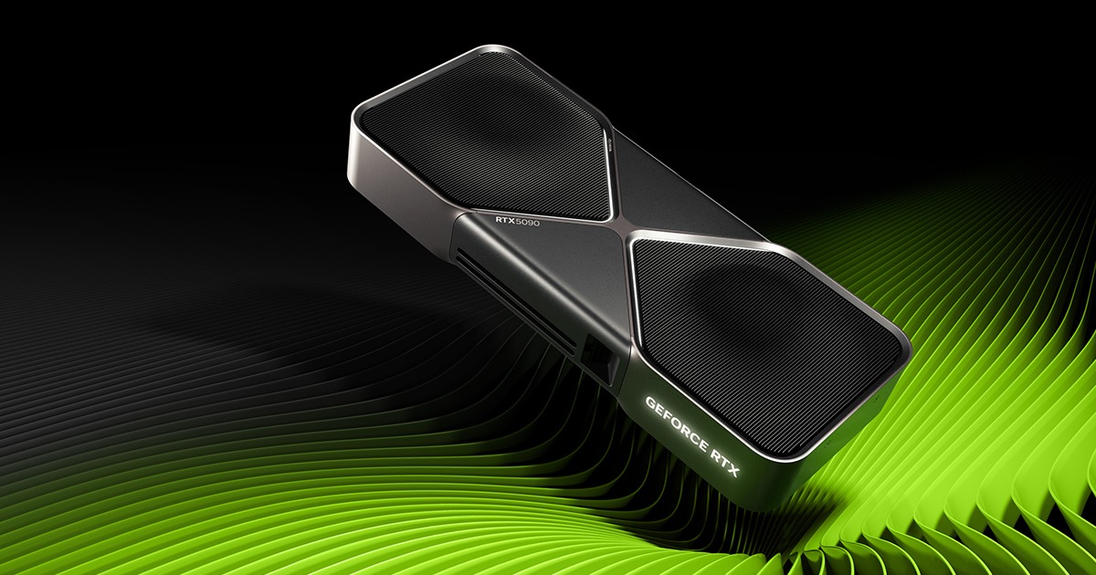 Imagem de divulgação da GeForce RTX 5090
