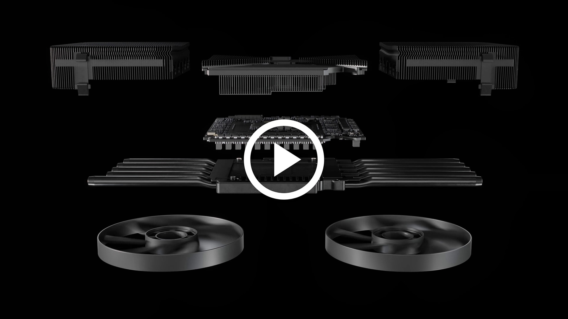 Vista dos componentes da placa GeForce divulgada pela NVIDIA